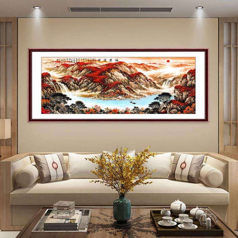 家庭画墙布置-全家福挂在沙发上好吗?