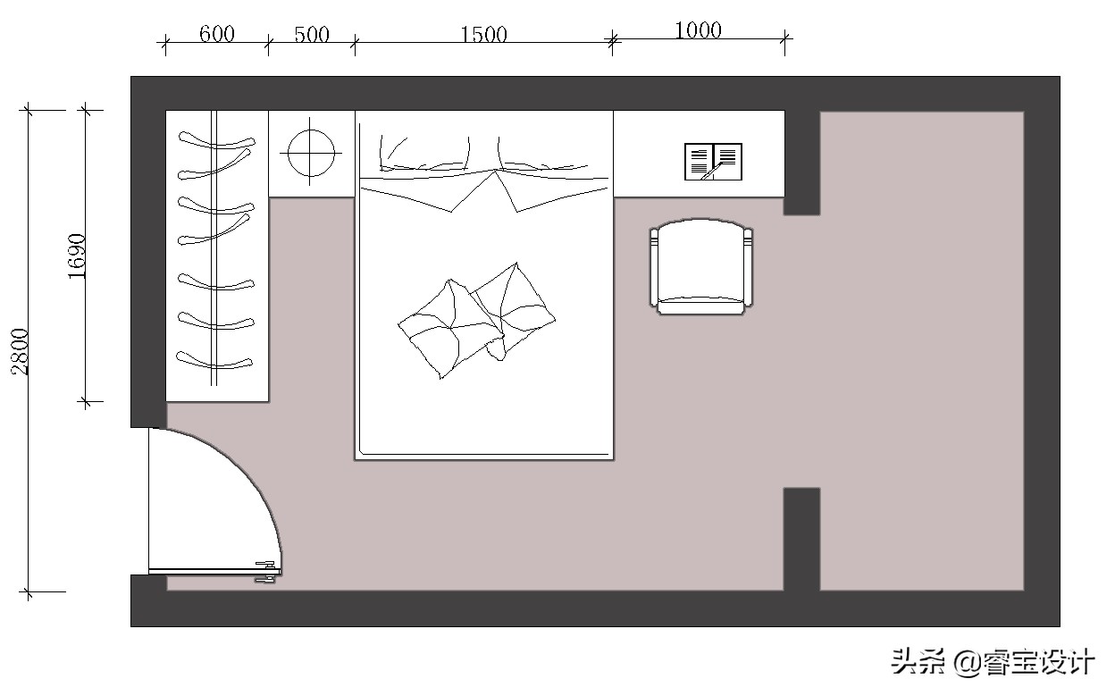 家装设计图效果图卧室怎么画-两个卧室中间是卫生间装修效果? 家装设计图效果图卧室怎么画-两个卧室中间是卫生间装修效果?