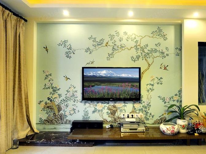 装饰墙画手绘图片-家庭简约装修,手绘背景墙画什么图案好看?