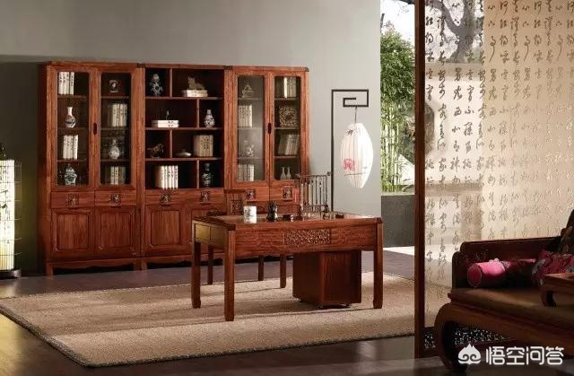 新中式书房装修效果图大全2020图片-家里装修新中式，如何装修大气一点的书房？